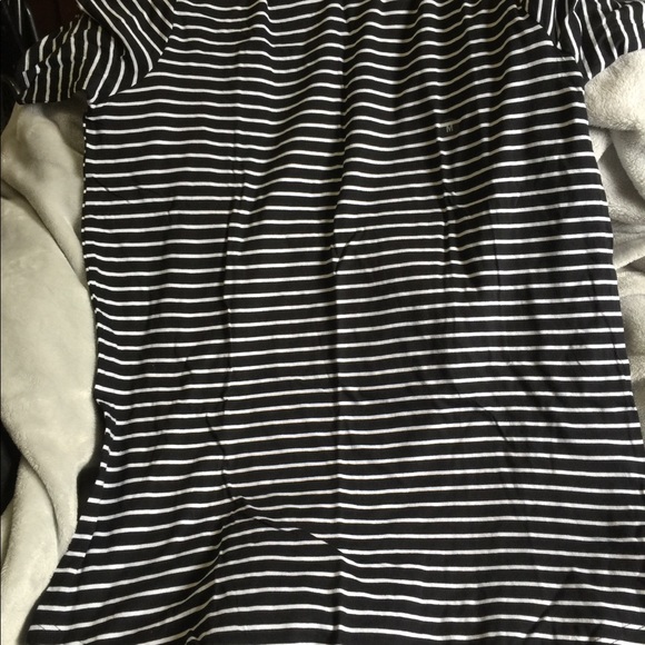 PAC SUN BASICS Freer Striped Scallop T-Shirt new - Picture 5 of 5